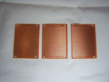 5x7cm Prototype Board PCB Thru Hole / Point to Point Solderable  3Pcs 