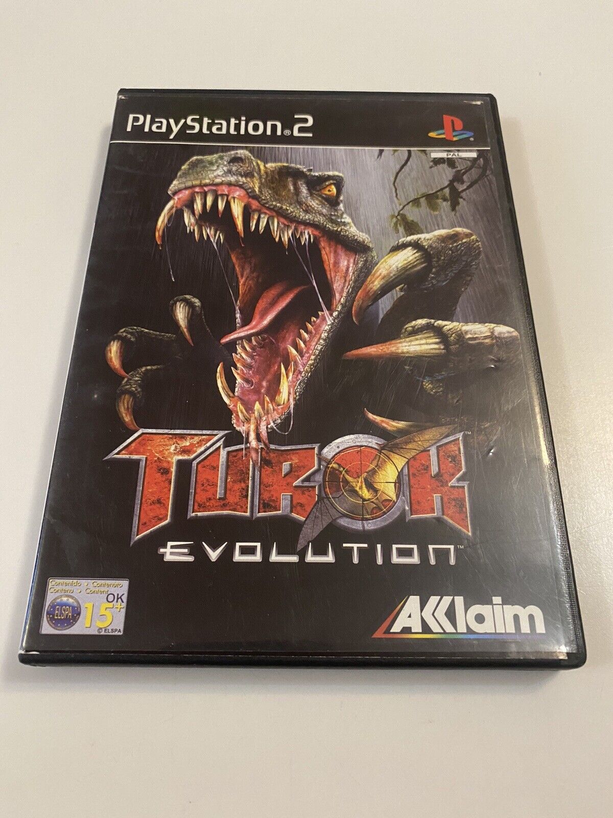 Turok Evolution Sony PlayStation 2 2002 PS2 Manual Tested Dinosaur Aklaim