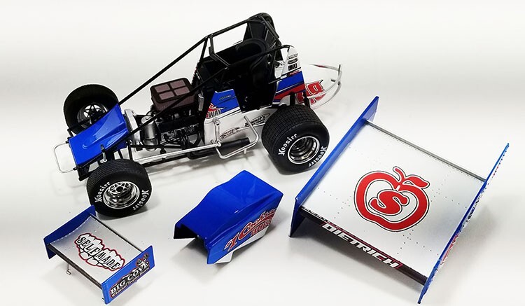 2023 DANNY DIETRICH COCHRAN WEIKERT'S 1:18 ACME WINGED SPRINT CAR