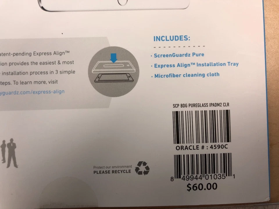 BodyGuardz ScreenGuardz Pure Tempered Glass for Apple iPad mini 1 2 3 - Image 3 of 3