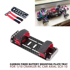 Carbon Fiber Battery Mount Plate Tray for 1/10 RC Crawler Axial SCX10 Rock Carfn