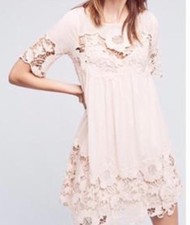 176. Anthropologie Holding Horses Magnolia Peach Dress Size 2