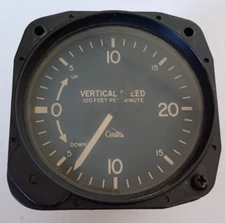 CESSNA / GARWIN VERTICAL SPEED INDICATOR S1392-N2  22-993-02-1A  "sold as core"