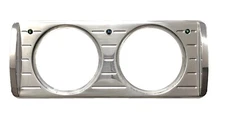 1940 FORD CAR DASH INSERT 2 HOLE BILLET ALUMINUM POLISHED