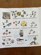 SmilePowo Action Camera Accessories Kit for GoPro Hero 9 8 Max 7 6 5 4 3