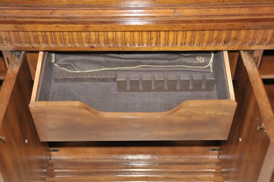 Drexel Heritage CAMEO China Cabinet Hutch Burled Walnut Dining