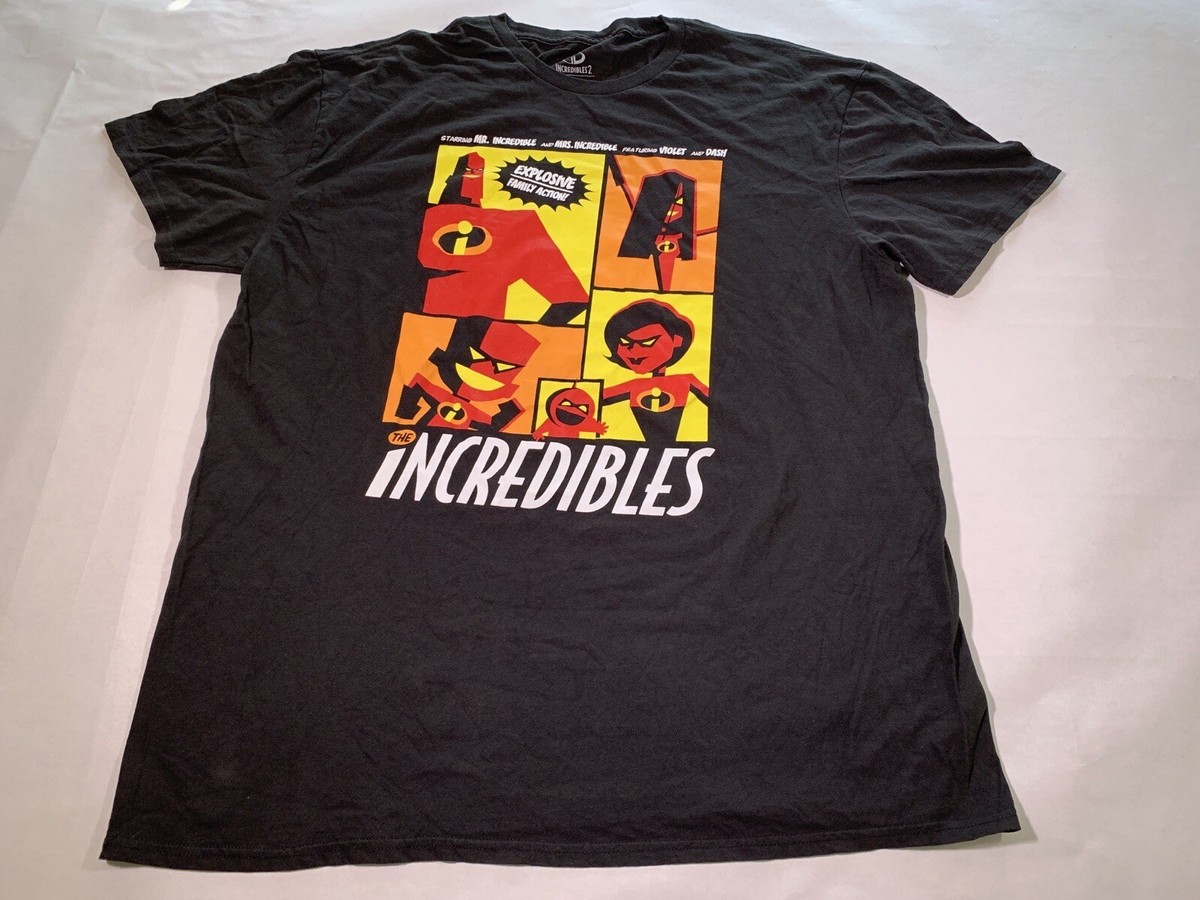 Tee Shirt Black Incredibles Shirt The Incredibles Disney Pixar Movie