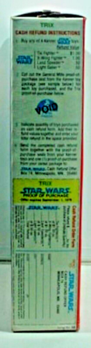 ORIGINAL 1977 STAR WARS TRIX CEREAL BOX-UNFLATTENED-ROBOT STICKON OFFER - Picture 3 of 6