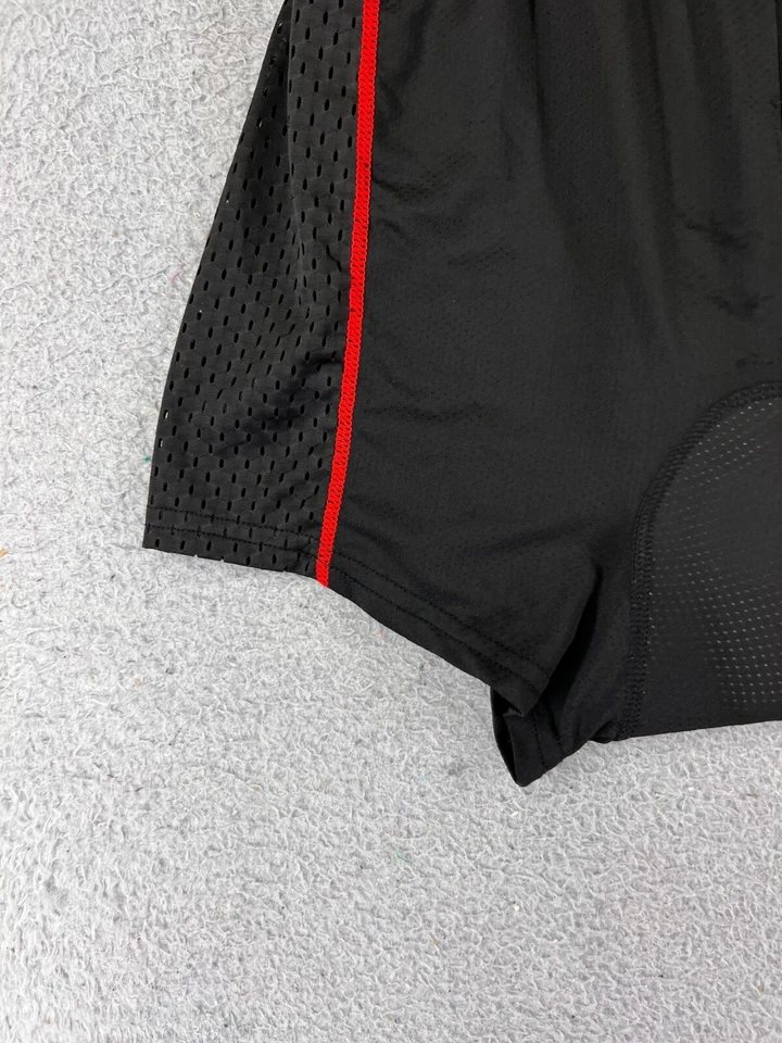 Pantalones Cortos de Ciclismo Para Mujer Medianos Negros Rojos Nylon Mezcla Spandex Acolchados Súper Gel Foto 3 de 4