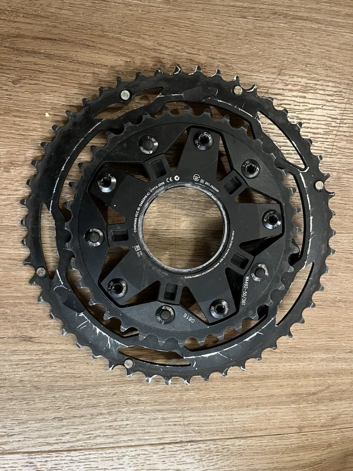 Medidor de potencia de plato Powertap C1 50/36 110BCD 5 pernos Foto 2 de 3