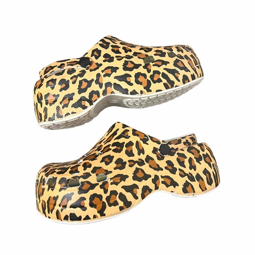 cheetah print platform sandals
