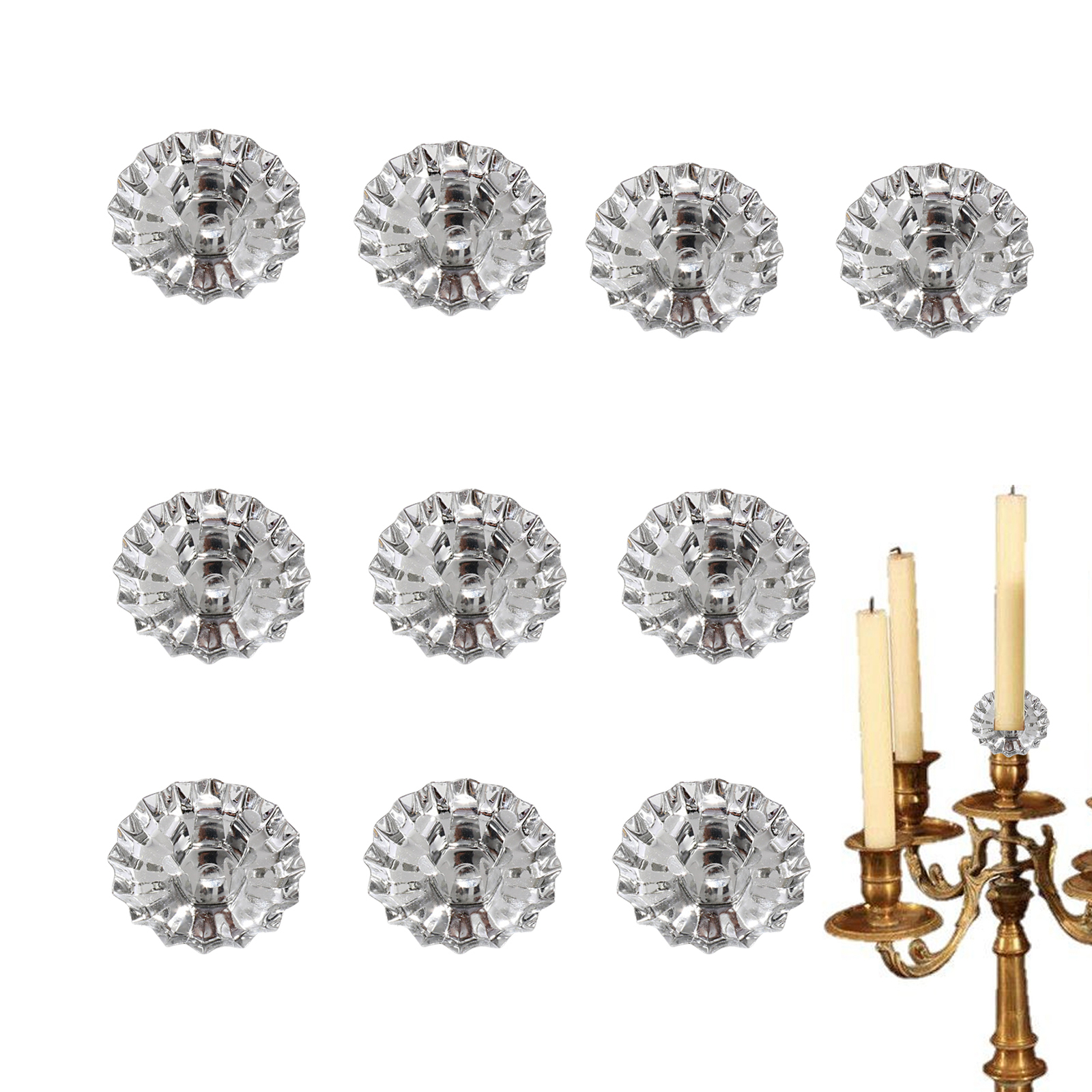 Vintage Christmas Tree Candle Clips Holders Aluminum Pinecone Clip Lot