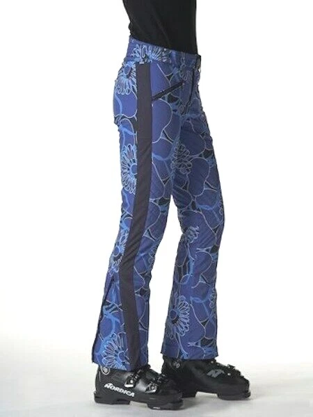 Bogner Mageli Insulated Ski Pants Women's 38 US 8 Medium - Blue Flower  Print NEW