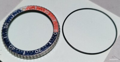 GENUINE SEIKO PEPSI INSERT ROTATING BEZEL 6309-729A ALSO 7548-700B 7548