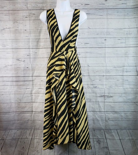 Topshop Womens Zebra Print Pinafore 