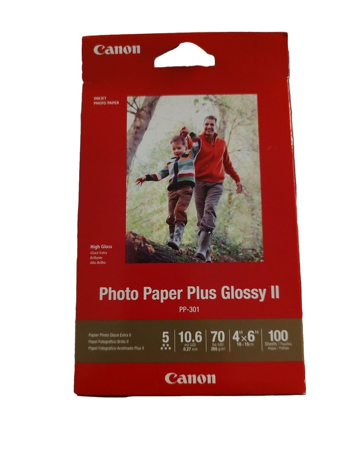2pk Canon Plus Glossy II PP301 / GP701 Inkjet Printer Photo Paper