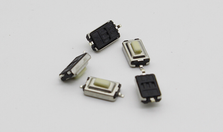 10x Micro Pulsanti SMD 3x6x2.5 Mm – Rosso, 2 Pin, Interruttore Momentaneo