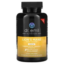 2 X Dr Emil Nutrition, Lion's Mane Smart Shrooms, 2,100 mg, 90 Vegetable Capsule