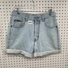 Vintage Calvin Klein CK Blue Denim Shorts Womens Sz 9 Light Wash USA MADE 30X3.5
