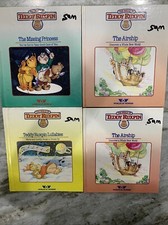 The World of Teddy Ruxpin 4 Vintage Books 1980  s Airship Lullabie Princess, b7