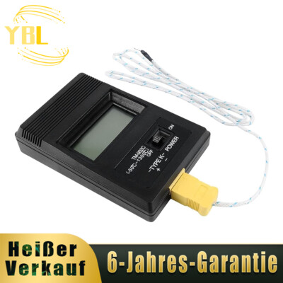 TM-902C LCD Temperaturmessgerät K-Typ Thermometer Pyrometer Fühler bis 1300°C DE