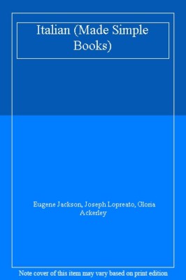 Italian (Made Simple Books) By Eugene Jackson, Joseph Lopreato. 