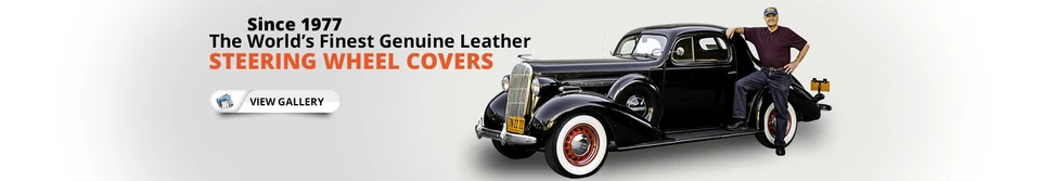 Дубовый кожаный чехол на руль 1998-2009 Mercedes Wheelskins размер C - Изображение 3 из 4