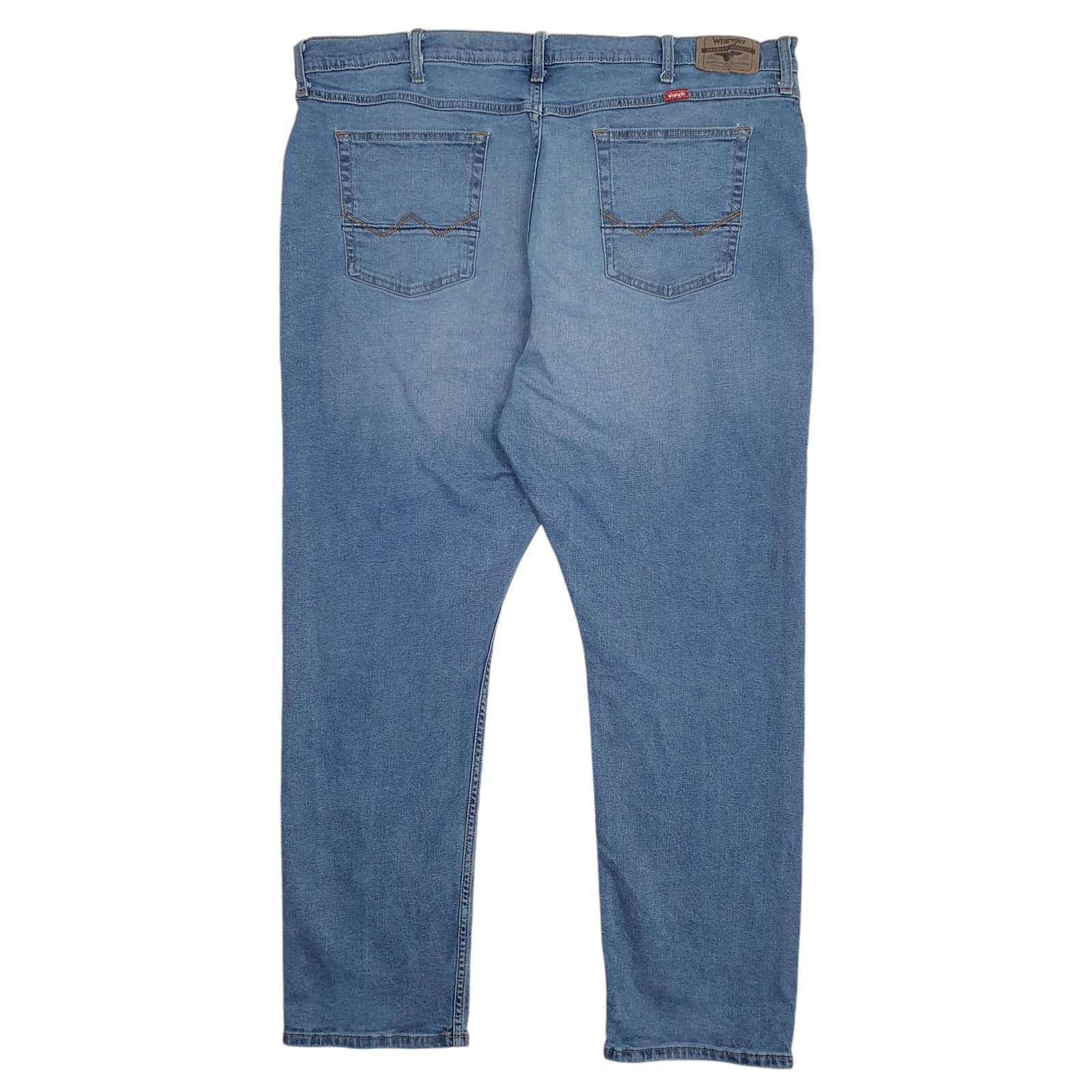 WRANGLER Jeans Tapered Fit Blue Denim Trousers Authentic Stretch Fit W42 L30 image 3