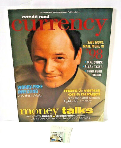 Conde Nast Currency PREMIERE ISSUE 1997 Jason Alexander new Seinfeld door stamp - Afbeelding 1 van 7