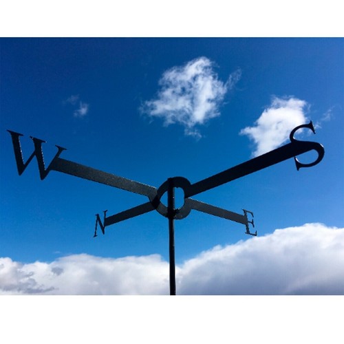 Veleta para avión | Indicador de dirección del viento plano metálico para jardín o techo | - Imagen 5 de 8