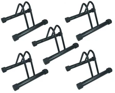 Set of 5 - Bike Floor Parking Single Rack Home Storage Garage Bicycle Stands