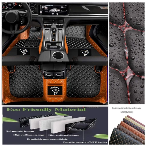 For Dodge All Series Car Floor Mats Luxury Custom Auto Liner Carpets Waterproof - Imagen 7 de 42