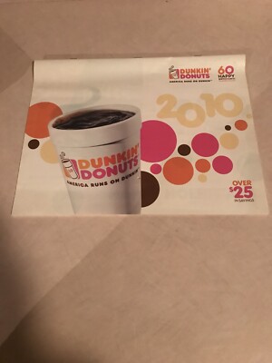 2010 Dunkin' Donuts Advertising Calendar Great Images,