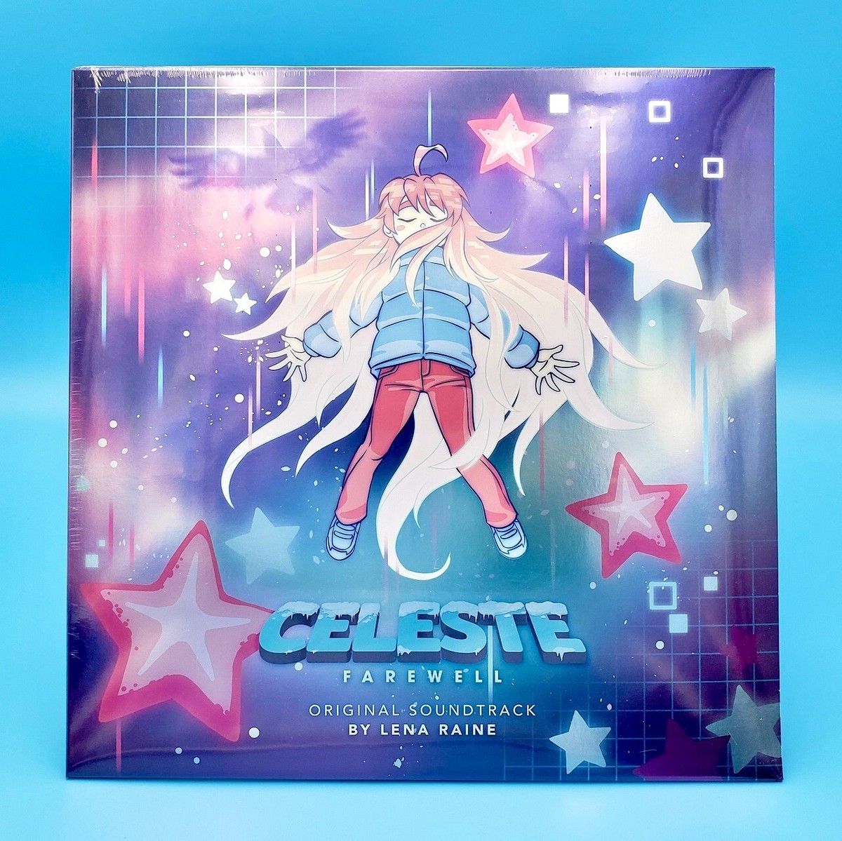 Celeste Farewell Vinyl Soundtrack Colored Pink Blue Variant Record