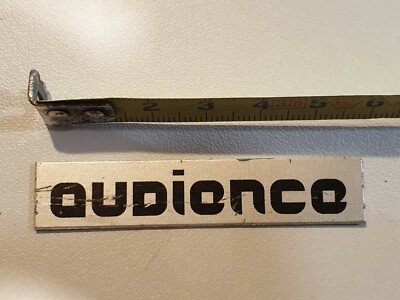 RARE VERITABLE ORIGINAL metal logo AUDIOMETRIC vintage enceinte