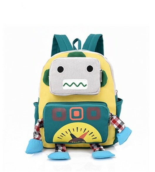 Day Care Bag Kindergarten Bookbag Robot Pattern