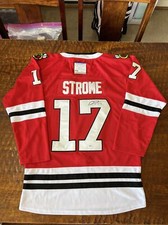 Dylan Strome Signed Chicago Blackhawks Jersey Psa/Dna Coa Autographed Hockey