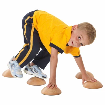 PEDALO Semiesfera equilibradora de madera maciza, ø 14x5 cm, pieza