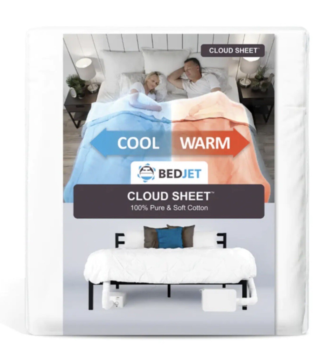 BedJet Cloud Sheet Dual Zone Queen Cooling Heating & Climate Control NEW eBay
