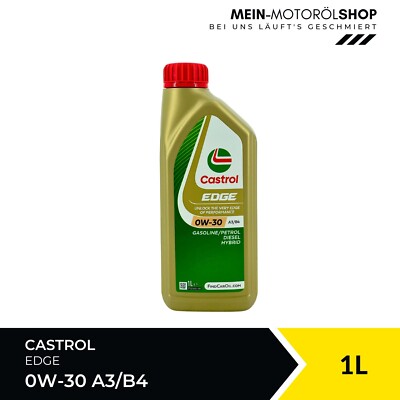 Castrol Edge 0W-30 A3/B4 VW 505 / 502 Renault BMW Longlife MB 229 1 Liter