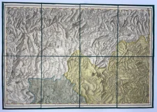 ITALY MARCHES 1808 Atlante Geografico...Napoli RIZZI ZANNONI LARGE ANTIQUE MAP