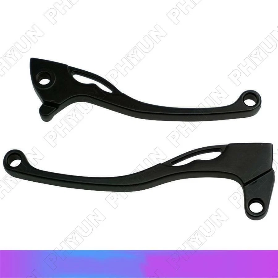 Pair Aluminum Black 8MM Motorcycle Handle Front Brake Lever w/Clutch Universal - Imagem 4 de 4
