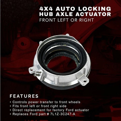 Auto-Locking Hub Actuator Front Left and Right for Ford F150 Expedition 03-2014 - Picture 7 of 8