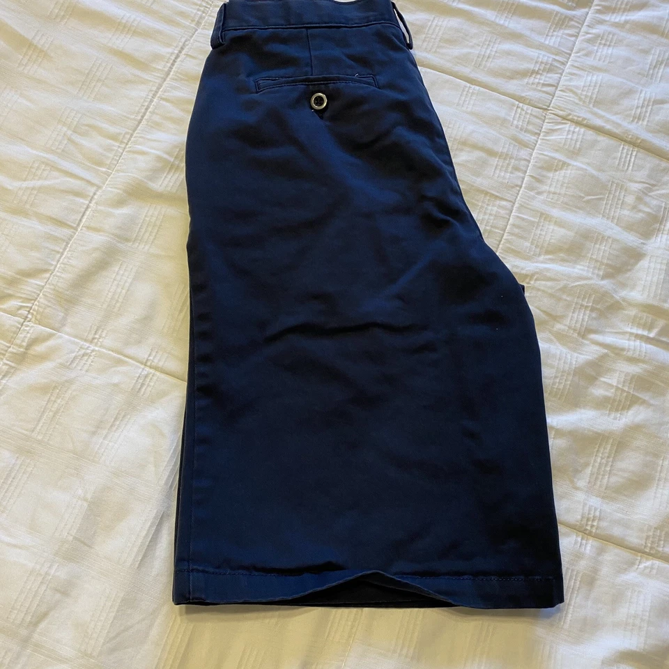 Pantalones Cortos Chinos Land's End Niños Azul Marino Talla 18 Ajustados Uniforme Escolar Aprobado Foto 2 de 4