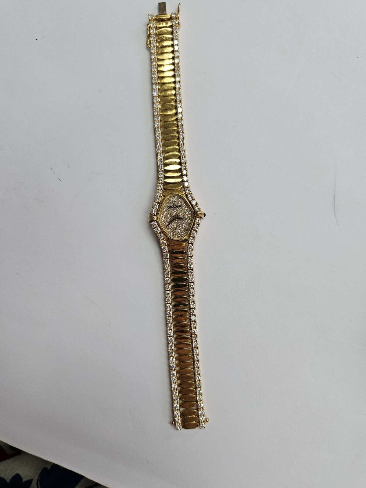 18k Yellow Gold Concord Diamond Watch - image 3