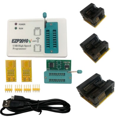EZP2010V SPI FLASH Drive-free Programmer+SOP8 Bases + 1.8V Adapter Base USB2.0