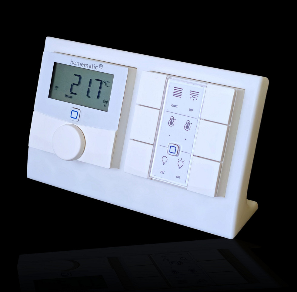 Espositore da tavolo doppio - per Homematic IP adatto HMIP-DS55 supporto supporto pulsante