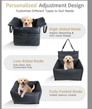 Dog Pet Booster Car Seat for Small Dog up to 25lbs New Black