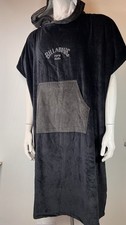 Beach robe Billabong Hooded Changing Towel Poncho Black towelling  swim