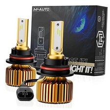 9007 LED Headlight Bulbs, HB5 LED Light 6000LM Per Set 6500K Cool White, Plug